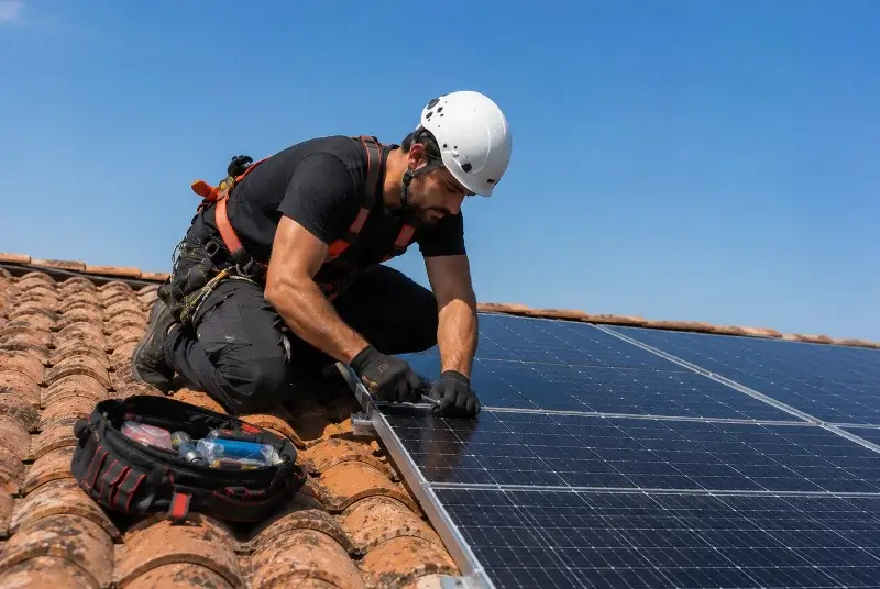 Maintenance et monitoring de panneaux solaires à Val d'Anast